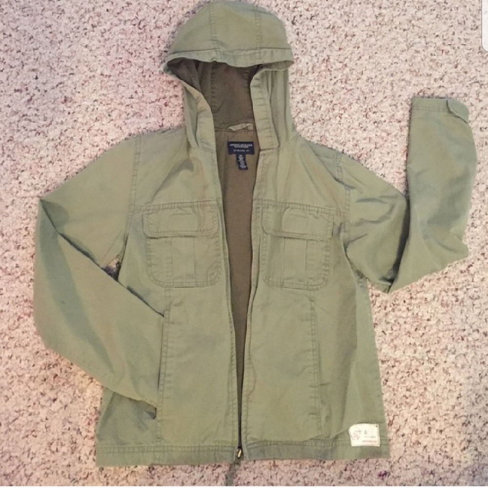 AEO army green jacket
